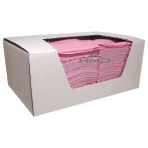 SCI-034 ŚCIERECZKI UNI MAX 30x40 CM RÓŻOWE BOX 100 SZT