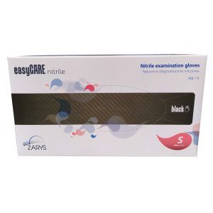 REK-03231 RĘKAWICE EASYCARE BLACK NITRYLOWE CZARNE 100SZT S
